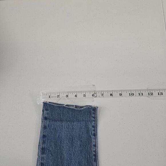 Levi's 501 button fly jeans blue denim womens 29x28 light wash 6679 - Picture 7 of 11